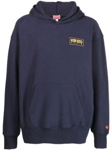 Kenzo hoodie à logo imprimé - Bleu