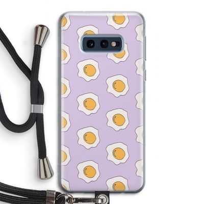 Bacon to my eggs #1: Samsung Galaxy S10e Transparant Hoesje met koord
