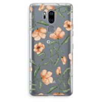 Peachy flowers: LG G7 Thinq Transparant Hoesje