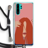 Woke up like this: Huawei P30 Pro Transparant Hoesje met koord