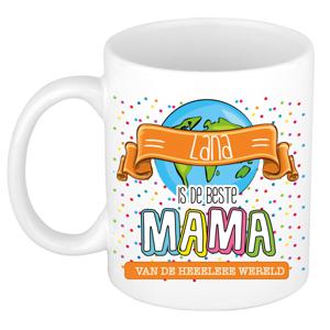 Naam mok mama Lana - wit - de beste - keramiek - 300 ml - Moederdag/verjaardag