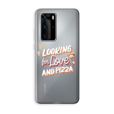 Pizza is the answer: Huawei P40 Pro Transparant Hoesje