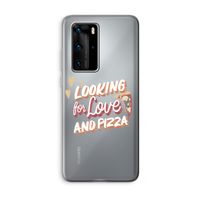 Pizza is the answer: Huawei P40 Pro Transparant Hoesje