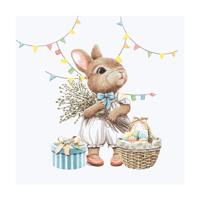 Duni servetten bunny joy 24cm