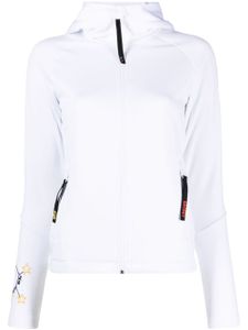 Rossignol hoodie zippé à imprimé graphique - Blanc