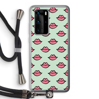 Lipjes: Huawei P40 Pro Transparant Hoesje met koord