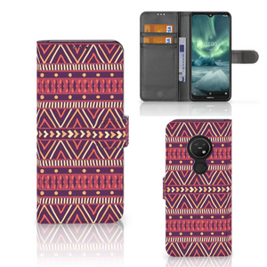 Nokia 7.2 | Nokia 6.2 Telefoon Hoesje Aztec Paars