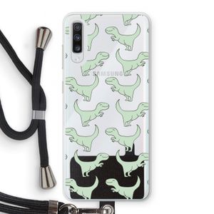 Dinos: Samsung Galaxy A70 Transparant Hoesje met koord