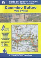 Wandelkaart 9 Cammino Balteo Valle d'Aosta gids en kaart | L'Escursionista editore - thumbnail