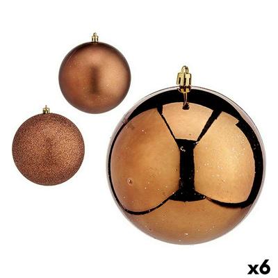 Set kerstballen Krist+ 00780 00780 Bruin Plastic (6 Stuks)
