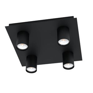 EGLO VALCASOTTO plafondverlichting Zwart GU10 LED F