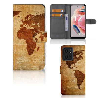 Xiaomi Redmi Note 12 4G | Flip Cover | Wereldkaart
