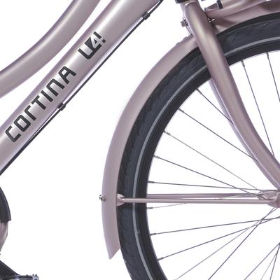 Cortina spatbord voor 26 u4 brilliant silver matt