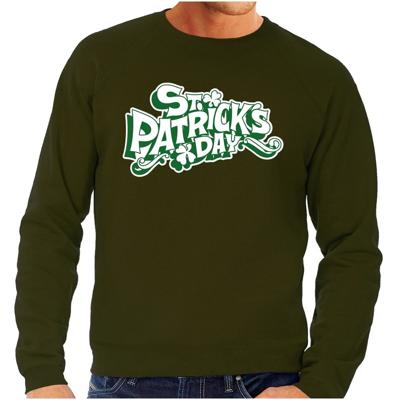 St. Patricksday sweater - groen - voor heren - St Patrick's day kleding