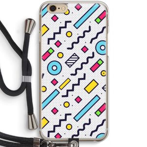 8-bit N°8: iPhone 6 / 6S Transparant Hoesje met koord