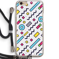 8-bit N°8: iPhone 6 / 6S Transparant Hoesje met koord
