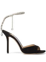 Jimmy Choo sandales Saeda 100 mm - Noir