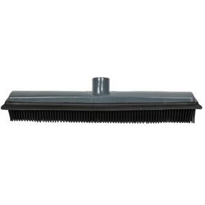 Benson Bezem - rubber - grijs - bezemkop - kappers bezem - schroefdraad - wisser lip - 35 cm