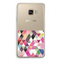 Gekleurde driehoekjes: Samsung A3 (2017) Transparant Hoesje