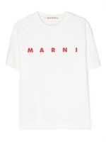 Marni Kids t-shirt en coton à logo imprimé - Blanc - thumbnail