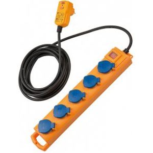 Brennenstuhl 1159900805 Binnen 5AC-uitgang(en) 5m Geel power uitbreiding