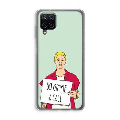 Gimme a call: Samsung Galaxy A12 Transparant Hoesje