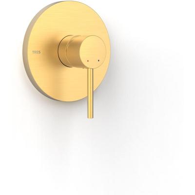 Douchekraan afbouwdeel Tres Study Exclusive | Inbouw | Mengkraan | 1-weg | Rond | Goud mat 24k