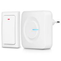 Alecto ADB30WT - Draadloze deurbel zonder batterijen, wit