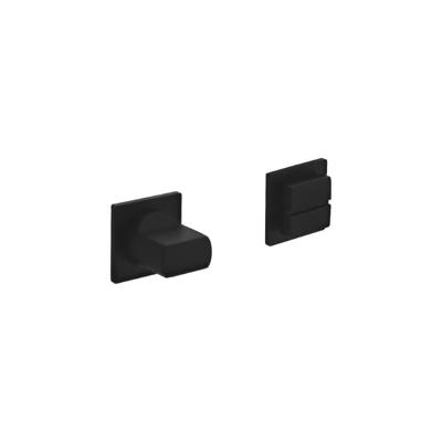 Intersteel WC-sluitingTira klein rozet zwart vierkant - 0023.343960