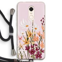 Painted wildflowers: Xiaomi Redmi 5 Transparant Hoesje met koord