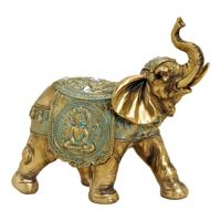 Gouden olifant van poly (B/H/D) 21x20x10cm