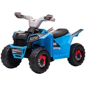 HOMCOM Elektrisch Kinderquad, 2,5 km/u, Met Voor- & Achteruit, Voor 18-36 Maanden, Blauw