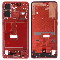 Front behuizing LCD frame bezel plaat met kant toetsen voor Huawei P30 (oranje)