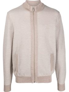 Billionaire veste bomber à fermeture zippée - Tons neutres
