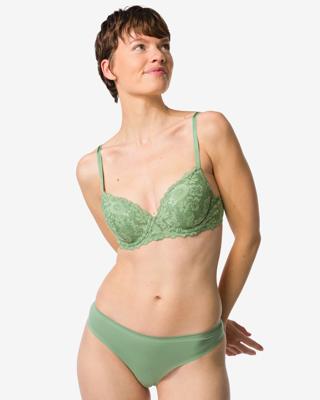 HEMA Damesstring second skin micro groen (groen)