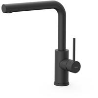 Keukenkraan Tres Top | Opbouw | 360° Draaibaar | Mengkraan | 1-hendel | Rond | Zwart mat