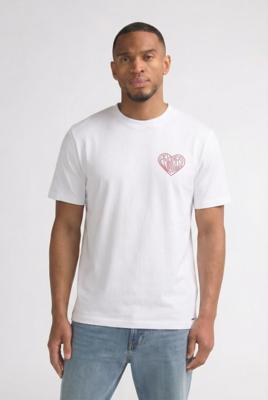Croyez Homme Stitched Heart T-shirt Cra30026035 Print T-shirts 40001 White