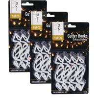 Lichtsnoer ophanghaakjes - 64x st - dakgoot - kerstverlichting ophangen