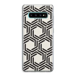Geometrisch patroon: Samsung Galaxy S10 Plus Transparant Hoesje
