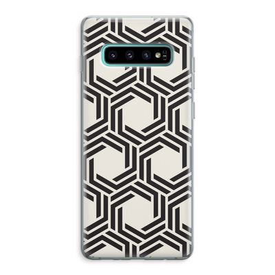 Geometrisch patroon: Samsung Galaxy S10 Plus Transparant Hoesje