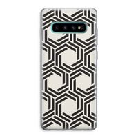 Geometrisch patroon: Samsung Galaxy S10 Plus Transparant Hoesje