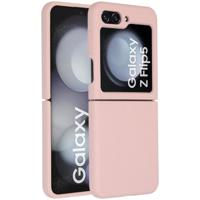 AccezzLiquid Silicone Backcover Samsung Galaxy Z Flip 5 Telefoonhoesje Roze AccezzLiquid Silicone Backcover Samsung Galaxy Z Flip 5 Telefoonhoesje Roze