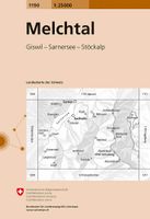 Wandelkaart - Topografische kaart 1190 Melchtal | Swisstopo - thumbnail