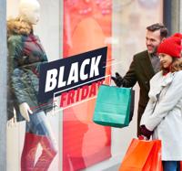 Moderne black friday sticker