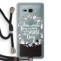 Diamonds: Sony Xperia XZ2 Compact Transparant Hoesje met koord