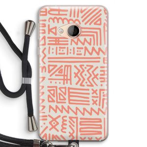 Marrakech Pink: HTC U Play Transparant Hoesje met koord