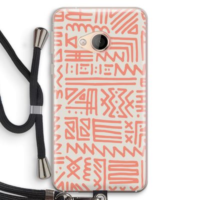 Marrakech Pink: HTC U Play Transparant Hoesje met koord