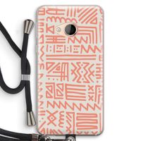 Marrakech Pink: HTC U Play Transparant Hoesje met koord
