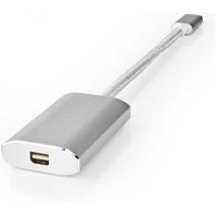 USB-Adapter | USB 3.2 Gen 1 | USB-C© Male | Mini DisplayPort | 0.20 m | Rond | Verguld | Gebreid /