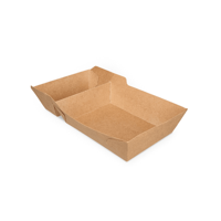 Frietbakjes A20 (A14+1) kraft PLA BIO